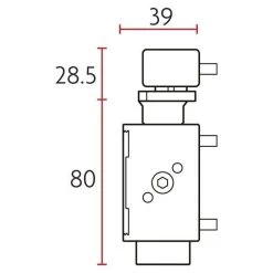 Sabre 835 Door Closer - Silver -Security Door Locks sab dc835 sil 6