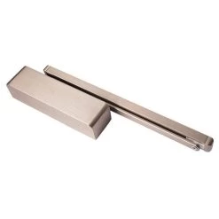 Sabre 514 Cam Action Push Side Door Closer - Satin Stainless Steel