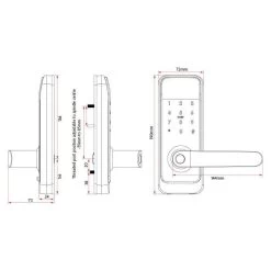 Sabre DL700 Digital Smart Lock - Black -Security Door Locks sab dl700 blk 3