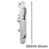 Sabre Flush Bolt Aluminum - Satin Chrome - 300mm