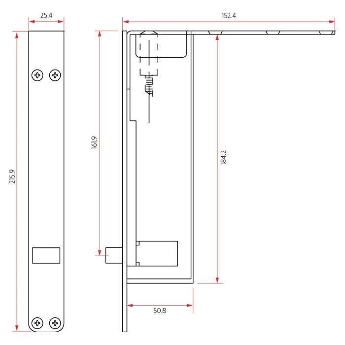 Sabre 940 Auto Flush Bolt - Satin Stainless Steel 4 Sabre 940 Auto Flush Bolt - Satin Stainless Steel - Image 2
