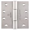 Sabre Ball Bearing Heavy Duty Hinge - Satin Stainless Steel - 100x100x3mm -Security Door Locks sab h10000hd sss 1