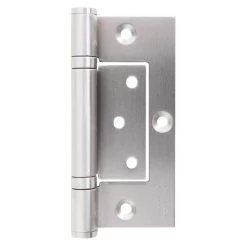 Sabre Fast Fix Metal Frame Hinge - Satin Stainless Steel - 100x70mm