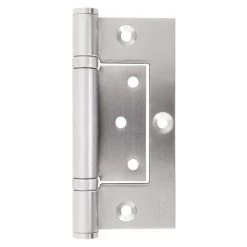 Sabre Fast Fix Timber Frame Kinked Hinge - Satin Stainless Steel - 100x70mm