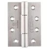 Sabre 75x100x3mm Ball Bearing Heavy Duty Hinge - Satin Stainless Steel -Security Door Locks sab h10075hd sss 1