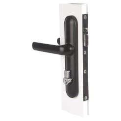Sabre HSDL Hinged Security Screen Door Lock Round - Black - *RUN OUT*