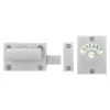 Sabre Toilet Indicating Bolt - Satin Chrome -Security Door Locks sab ib std sc 1