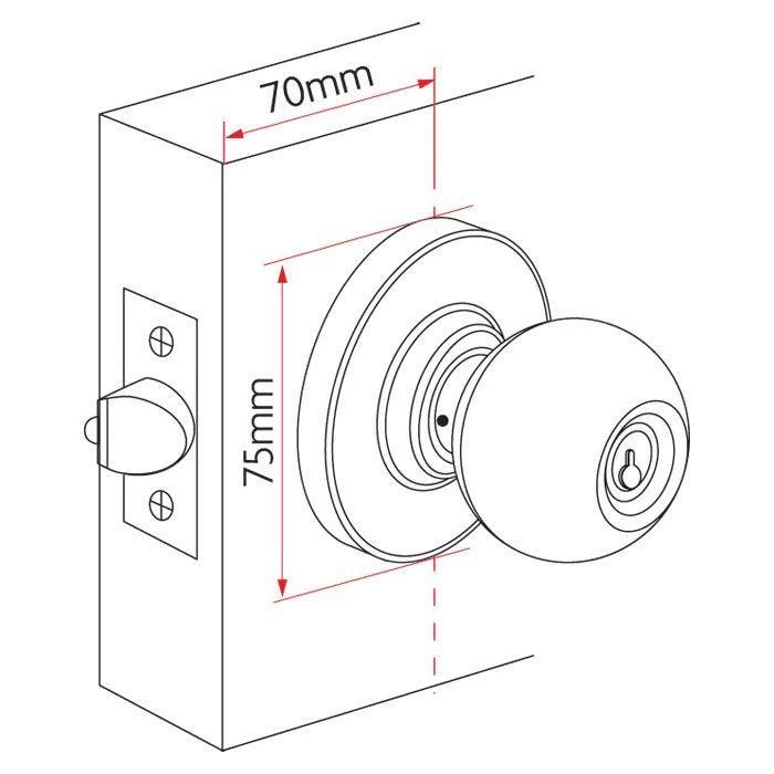 Sabre KK300 Key In Knob Entrance Set 4 Sabre KK300 Key In Knob Entrance Set - Image 2