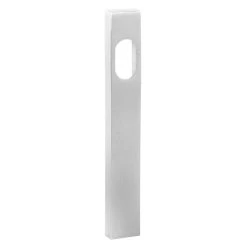 Sabre Narrow Plate External Cylinder Only Plate - Satin Stainless Steel