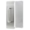 Sabre 300x100mm Push Pull Plate Set With 150mm Pull Handle - Satin Stainless Steel - External 2 Sabre 300x100mm Push Pull Plate Set With 150mm Pull Handle - Satin Stainless Steel - External -Security Door Locks sab ppset vis100 sss 1