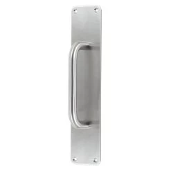 Sabre 300x65mm Pull Plate Visible Fix With 150mm D Pull Handle - Satin Stainless Steel