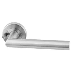Sabre Lever On 53mm Rose Privacy Set H03 - Satin Stainless Steel