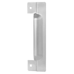 Sabre SS097 Strike Shield Semi-Visible Fix - Satin Stainless Steel