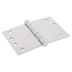 Superior Brass 45111 Fixed Pin Wide Throw Butt Hinge - Satin Stainless Steel - 100x150x3.5mm