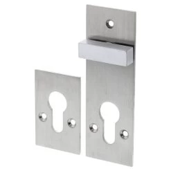 Superior Brass 43726 Square Escutcheon Kit - Satin Chrome