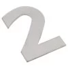 Superior Brass 48912 Numeral 2 - Satin Satinless Steel - 130mm H -Security Door Locks su48912sssx130 1