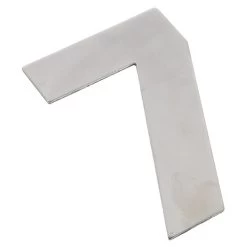 Superior Brass 48917 Numeral 7 - Satin Satinless Steel - 130mm H