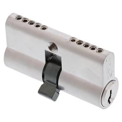 Superior Brass Euro Double Cylinder - Fixed Cam - Satin Chrome - 60mm