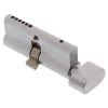 Superior Brass Euro Cylinder And Turn - Fixed Cam - Satin Chrome- 70mm -Security Door Locks su49149 kd sc 1