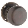 Tradco 0784 Victorian Knob On Round Rose - Antique Brass