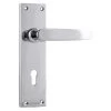 Tradco 0868 Balmoral Lever On Skeleton Key Long Backplate - Chrome Plate 2 Tradco 0868 Balmoral Lever On Skeleton Key Long Backplate - Chrome Plate -Security Door Locks tha 0868 1