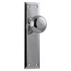 Tradco 0881 Richmond Knob On Passage Long Backplate - Chrome Plate -Security Door Locks tha 0881 1