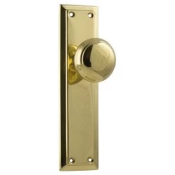 Tradco 0981 Richmond Knob On Passage Long Backplate - Polished Brass