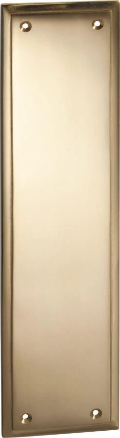 Tradco 1008 Milton Push Plate - Polished Brass