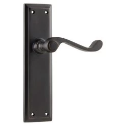Tradco 1014 Milton Lever On Passage Long Backplate - Antique Copper