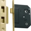Tradco 1136 Privacy 57mm Backset Mortice Lock - Polished Brass -Security Door Locks tha 1136 1