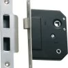 Tradco 1142 Privacy 44mm Backset Mortice Lock - Satin Chrome -Security Door Locks tha 1142 1
