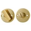 Tradco 1157 Privacy Turn On Round Rose - Polished Brass -Security Door Locks tha 1157 1