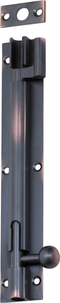 Tradco 1347 - Off Set Barrel Bolt - Antique Copper - 150mm