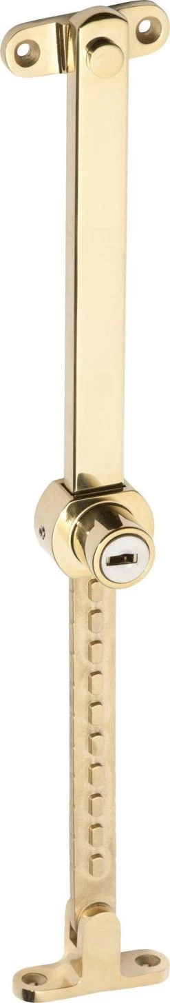 Tradco 1674 Casement Window Locking Telescopic Stay Stainless Steel - Anti Tarnish Brass Plated
