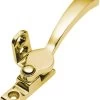 Tradco 1678 Hopper Window Wedge Fastener - Polished Brass -Security Door Locks tha 1678 1