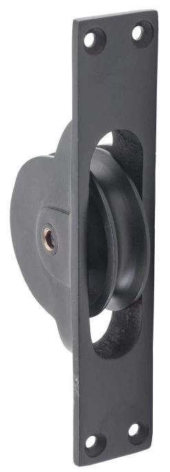 Tradco 1684 Sash Window Pulley - Matte Black
