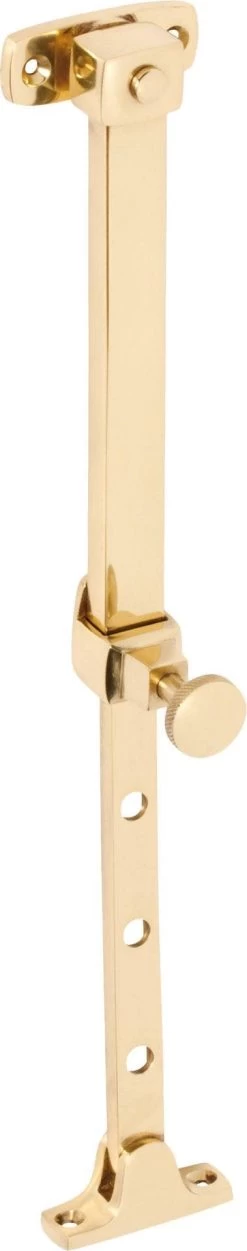 Tradco 1700 Casement Window Telescopic Stay - Polished Brass - 200mm