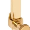 Tradco 1702 Casement Window Telescopic Stay Screw Down - Polished Brass - 200mm -Security Door Locks tha 1702 1