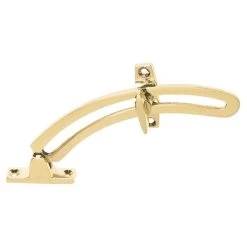 Tradco 1704 Casement Window Quadrant Stay - Polished Brass - 150mm