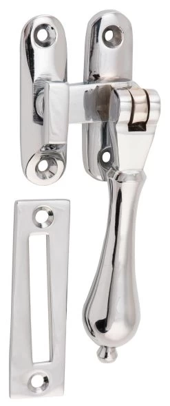 Tradco 1750 Casement Window Tear Drop Longthrow Fastener - Chrome Plate
