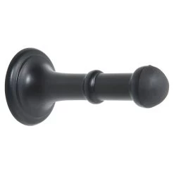 Tradco 1821 Door Stop - Wall Mounted - Matte Black