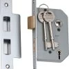 Tradco 2174 5 Lever High Security 46mm Backset Mortice Lock - Satin Chrome -Security Door Locks tha 2174 1