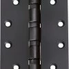 Tradco 2968 Ball Bearing Fixed Pin Butt Hinge - Matte Black - 100x75x3mm -Security Door Locks tha 2968 1