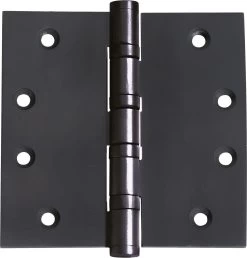Tradco 2969 Ball Bearing Fixed Pin Butt Hinge - Matte Black - 100x100x3mm