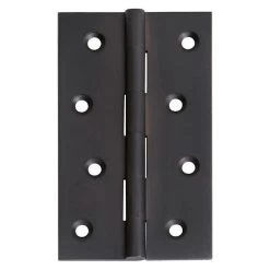 Tradco 2972 Fixed Pin Butt Hinge - Matte Black - 100x60x2.5mm