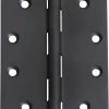 Tradco 2973 Fixed Pin Butt Hinge - Matte Black - 100x75x3mm -Security Door Locks tha 2973 1