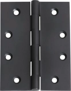 Tradco 2973 Fixed Pin Butt Hinge - Matte Black - 100x75x3mm