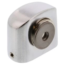 Trio BR12-DSM04 Khan Magnetic Door Stop And Holder - Floor Mounted - Satin Chrome