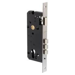 Zanda 1142 Euro 45mm Backset Mortice Lock - Satin Stainless Steel