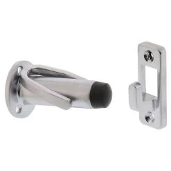 Zanda 5258 Door Stop And Holder - Satin Chrome